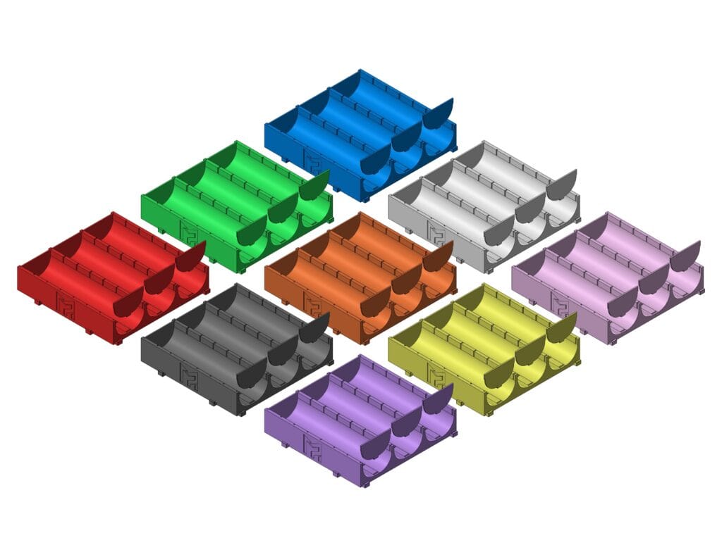 0. cover slotted trays